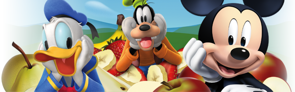 100% Fruit and nothing else in Disney's Micky Mouse Playhouse Fruit Crisps